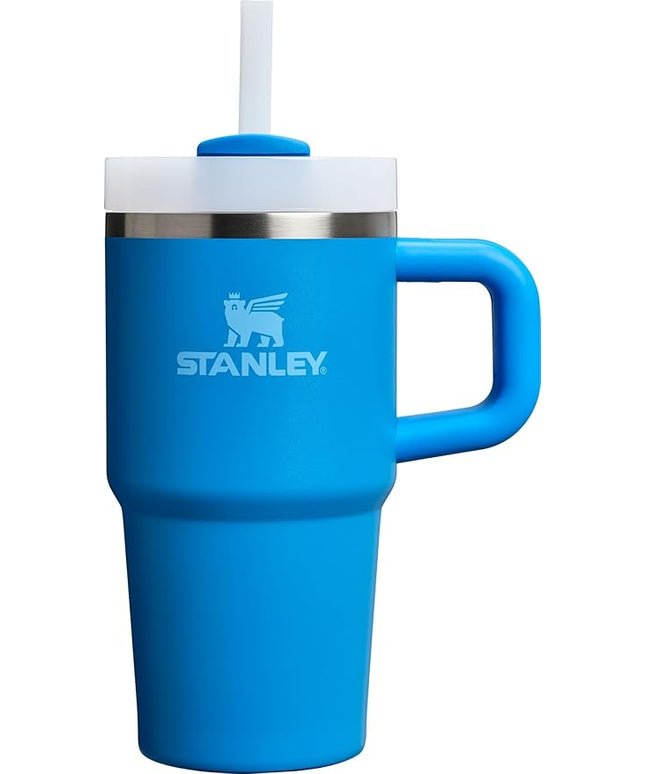 STANLEY Quencher H2.0 Tumbler with Handle and Straw 20 oz | Flowstate 3-Position Lid | Cup Holder Compatible for Travel | Insulated Stainless Steel Cup | BPA-Free | Azure