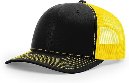 Richardson 112 Trucker Hat - Premium Adjustable Snapback Hat - Structured Six Panel Richardson Blank Caps