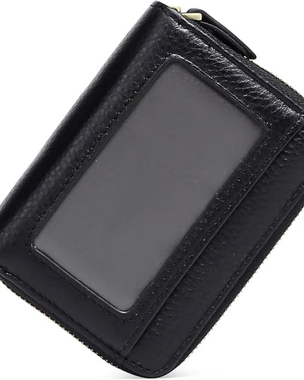 GOIACII Small Genuine Leather Wallet for Women, RFID Blocking Credit Card Holder Wallet