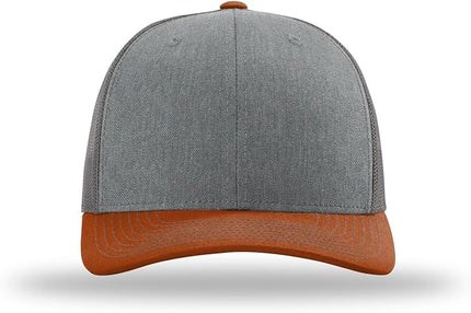 Richardson 112 Trucker Hat - Premium Adjustable Snapback Hat - Structured Six Panel Richardson Blank Caps
