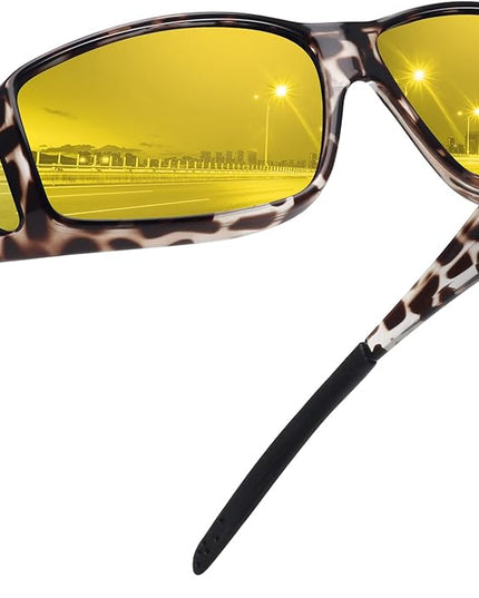 MEETSUN Fit Over Glasses Sunglasses for Men Women,Wrap Around Sunglasses Polarized UV400 Protection