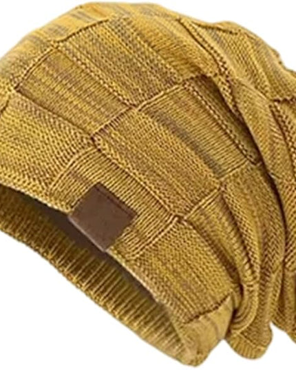 Beanie for Men and Women, Cuffed Knitted Fleece Lined Soft Warm Running Cycling Ski Hats Stocking Beanies Skull Cap