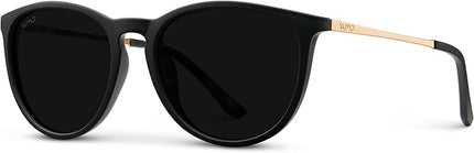 WearMe Pro Round Polarized Sunglasses for Women - UV400 Protection, Lightweight Frame, Vintage Retro Style