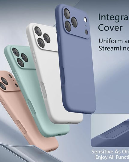 FireNova Magnetic for iPhone 17 Pro Max Case, Compatible with MagSafe, [Integrated Silicone Camera Control Button] [Camera Protection] Anti-Scratch Microfiber Lining Phone Case, 6.9", Lavender Gray