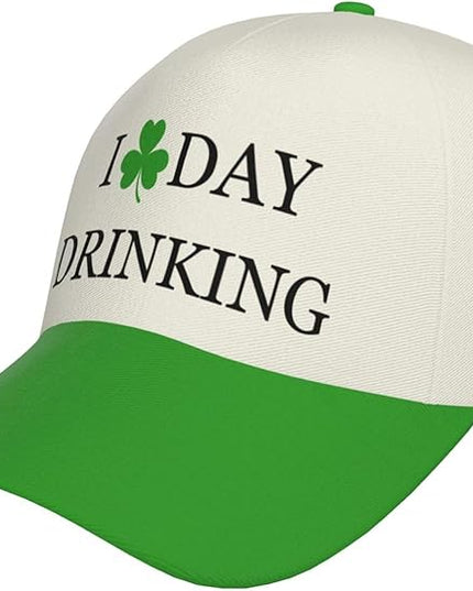 St. Patrick's Day Baseball Cap for Men Women Flower Print Sport Outdoor Travel Trucker Hat Sun Protection Dad Hats