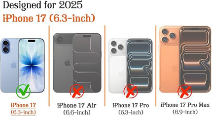 Magnetic for iPhone 17 Case Cute Stripes Phone Case, Shockproof Slim TPU and Hard PC Protective Phone Cover Compatible with MagSafe Designed for Women Girls, Pink and White