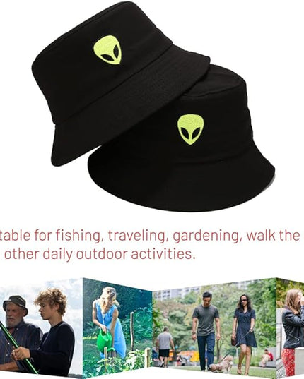 Cotton Bucket Hat for Women Men Summer Travel Sun Beach Bucket Cap, Unisex Outdoor Fisherman Hat