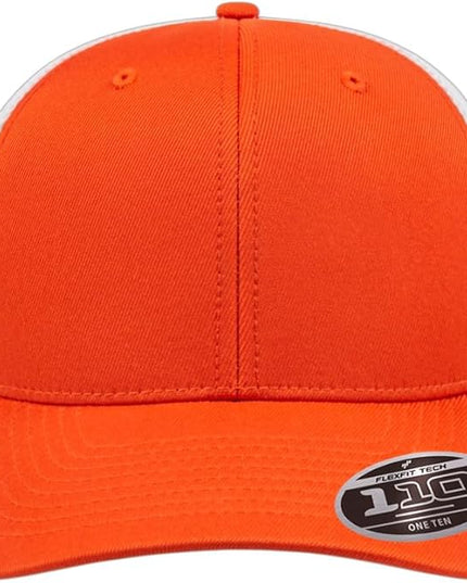 Cap America i8502 Flexfit 110 Premium Mid Profile 6-Panel Mesh Back Trucker Cap Hat w/UV Guard & Adjustable Snapback