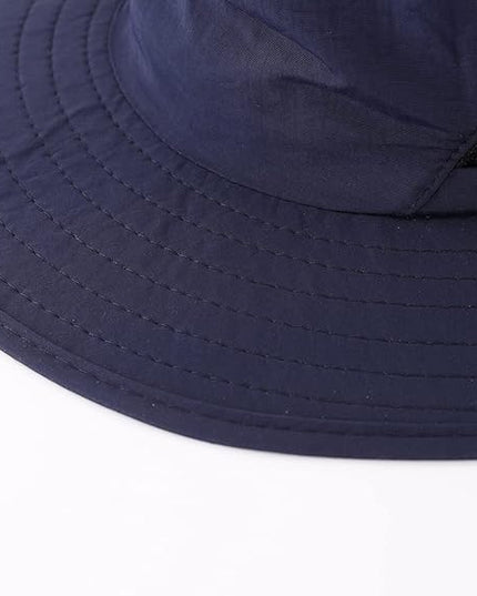 LLmoway Kids Sun Protection Hat Quick Dry Adjustable Wide Brim Mesh Bucket Hat