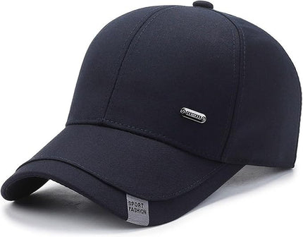 Mens Women Cotton Baseball Cap Adjustable Dad Hat Plain Black Trucker Hat Golf Low Profile Hat