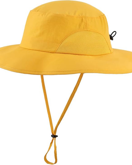 Home Prefer UPF50+ Mens Sun Hat Wide Brim Fishing Hat for Men UV Protection Womens Beach Bucket Hat for Golf Hiking Gardening