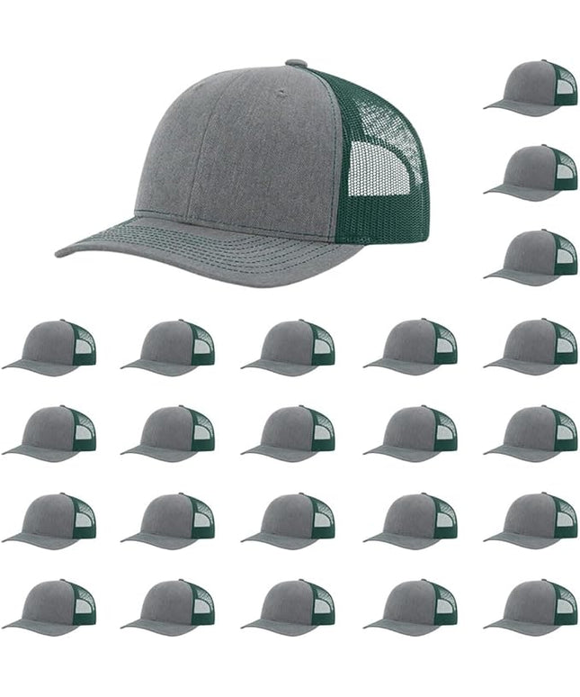 Richardson 112 Classic Six-Panel Adjustable Snapback Trucker Cap | Bulk Packs Available