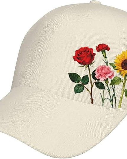 St. Patrick's Day Baseball Cap for Men Women Flower Print Sport Outdoor Travel Trucker Hat Sun Protection Dad Hats