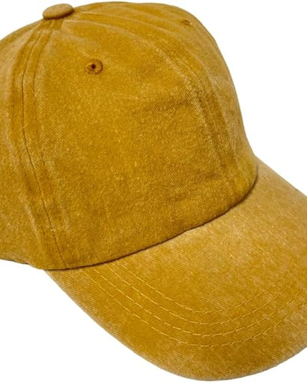 Roytrense Unisex 100% Cotton Washed Low Profile Dad Hat - Adjustable Baseball Cap for Outdoor Activities