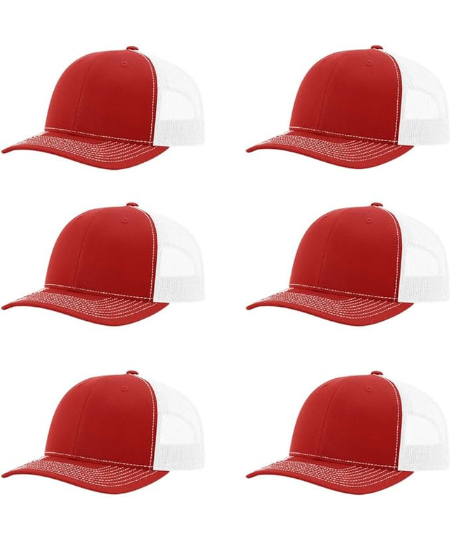 Richardson 112 Classic Six-Panel Adjustable Snapback Trucker Cap | Bulk Packs Available