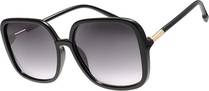 The Fresh Women's Oversized Square Jackie O Cat Eye Hybrid Butterfly Fashion Sunglasses - Exquisite Packaging