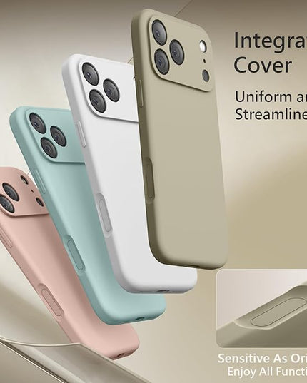 FireNova Magnetic for iPhone 17 Pro Case, Compatible with MagSafe, [Integrated Silicone Camera Control Button] [Camera Protection] Anti-Scratch Microfiber Lining Phone Case, 6.3", Khaki