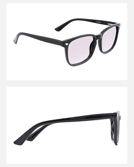 TIJN Blue Light Blocking Glasses for Women Men Clear Frame Square Nerd Eyeglasses Anti Blue Ray Computer Screen Glasses