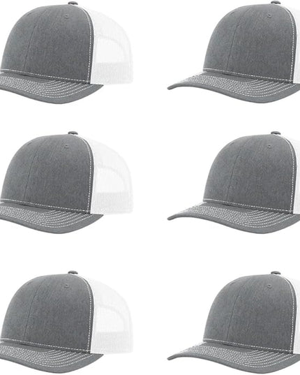 Richardson 112 Classic Six-Panel Adjustable Snapback Trucker Cap | Bulk Packs Available