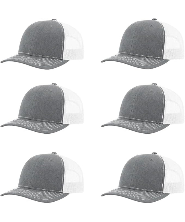 Richardson 112 Classic Six-Panel Adjustable Snapback Trucker Cap | Bulk Packs Available