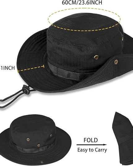 Sun Hats for Men Women Boonie Hat UPF 50+ Bucket Hat Wide Brim UV Protection Fishing Hiking Safari Outdoor Hats