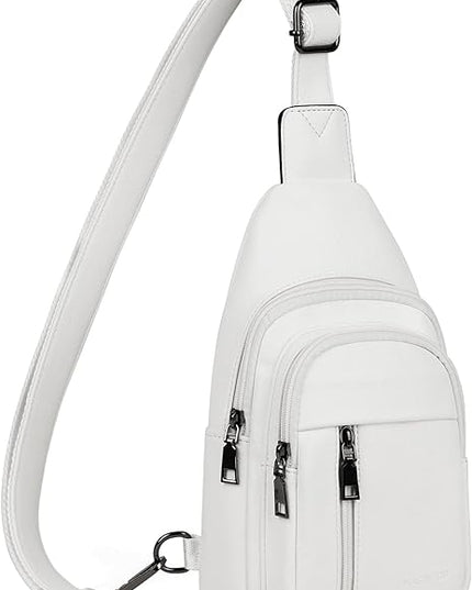 MASINTOR Sling Bag for Women - Crossbody Bags Fanny Pack with Vegan Leather - Adjustable Sling Backack for Travel