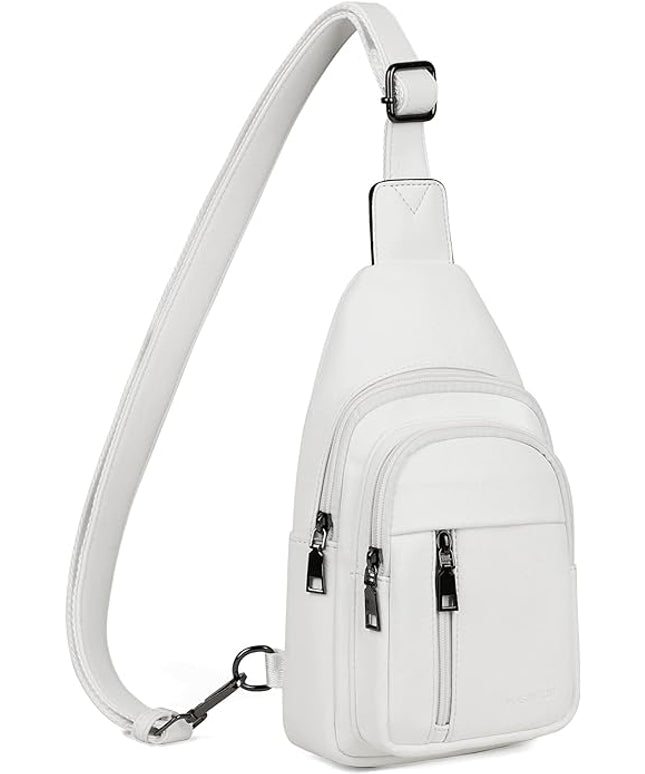 MASINTOR Sling Bag for Women - Crossbody Bags Fanny Pack with Vegan Leather - Adjustable Sling Backack for Travel