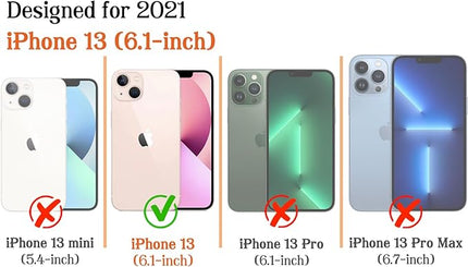 Magnetic for iPhone 13/14 Case Cute Stripes Phone Case, Shockproof Slim TPU and Hard PC Protective Phone Cover Compatible with MagSafe Designed for Women Girls, Emerald Green