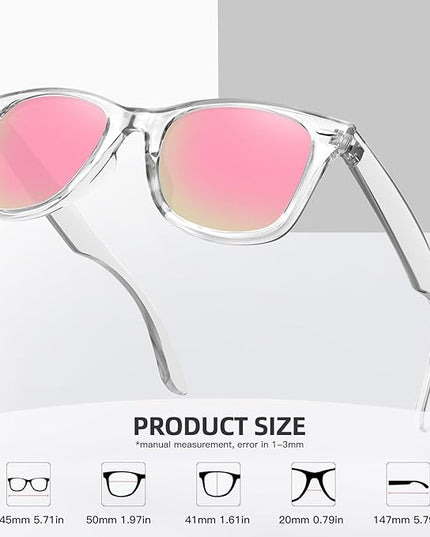 MEETSUN Polarized Sunglasses for Women Men Classic Retro Square Frame Driving Sun Glasses UV Protection