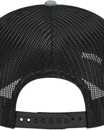 Cap America i3039 Classic 5 Panel Mid Profile Structured Trucker Mesh Back Cap w/ & Adjustable Snapback