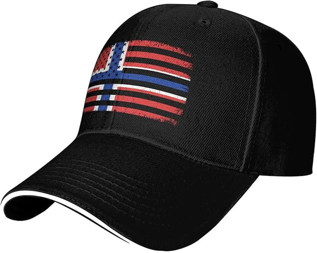 Unisex Baseball Cap Trucker Dad Hat for Men Women Adjustable Outdoors Sun hat Black