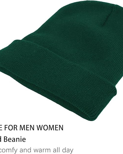 ZOORON 1&2 Pack Beanie for Men Women Slouchy Beanie Hats Winter Knit Caps Soft Ski Hat Unisex