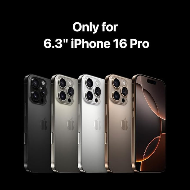 MAGEASY Designed for iPhone 16 Pro Case with Strap - [Camera Control Button Coverage] 20ft Ultimate Drop Protection Compatible with MagSafe, Vegan Leather Frame | Odyssey Strap M