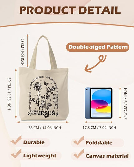 Christian Canvas ote Bag, Christian Bag, Christian Gifts for Women