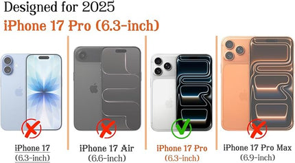 Magnetic for iPhone 17 Pro Case Cute Stripes Phone Case, Shockproof Slim TPU and Hard PC Protective Phone Cover Compatible with MagSafe Designed for Women Girls, Brown