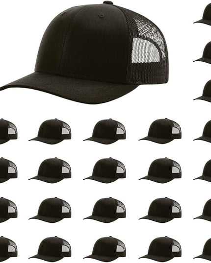 Richardson 112 Classic Six-Panel Adjustable Snapback Trucker Cap | Bulk Packs Available
