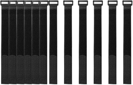 [16 Pack] 1 x 12" Hook and Loop Reusable Fastening Nylon Cable Straps, Durable Functional Ties Organizer Fastener to Keep Your Places Tidy