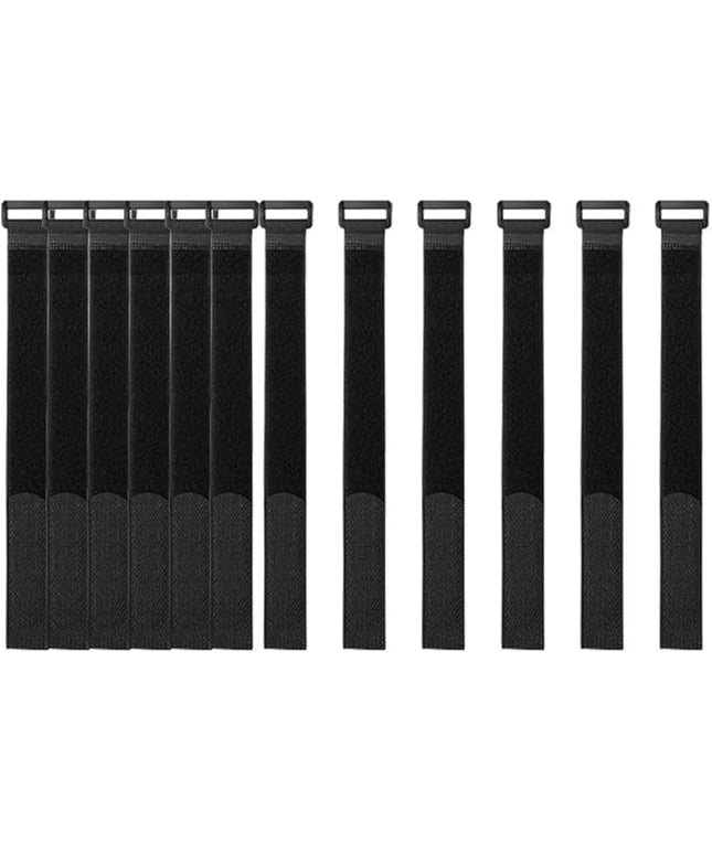 [16 Pack] 1 x 12" Hook and Loop Reusable Fastening Nylon Cable Straps, Durable Functional Ties Organizer Fastener to Keep Your Places Tidy