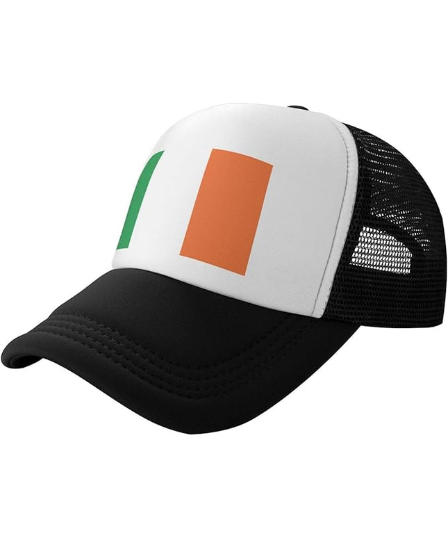Cute Flag Baseball Cap for Men Women Mesh Trucker Hat Adjustable Patriotic Snapback Baseball Hat for Sports Running
