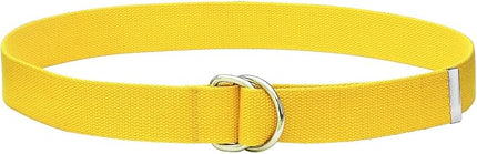 Falari Canvas Web Belt Metal Double D Ring Buckle for Men Women Casual Cloth Military Style Belt 1 1/2" Wide