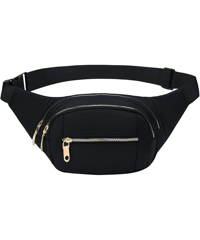DAITET Crossbody Fanny Pack for Men&Women,Large Waist Bag & Hip Bum Bag with Adjustable Strap for Outdoors Workout Traveling Casual Running Hiking Cycling
