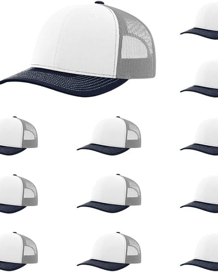 Richardson 112 Classic Six-Panel Adjustable Snapback Trucker Cap | Bulk Packs Available