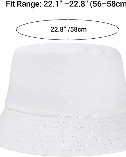 Umeepar Unisex Cotton Packable Bucket Hat Sun Hat Plain Colors for Men Women
