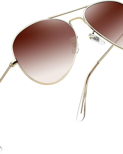 Joopin Polarized Metal Aviation Sunglasses Men, Classic Military Sun Glasses Women, Rectangle Shades UV400 Protection Costume