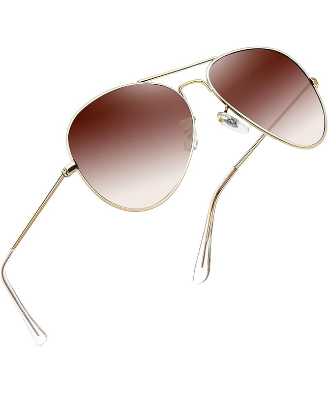 Joopin Polarized Metal Aviation Sunglasses Men, Classic Military Sun Glasses Women, Rectangle Shades UV400 Protection Costume