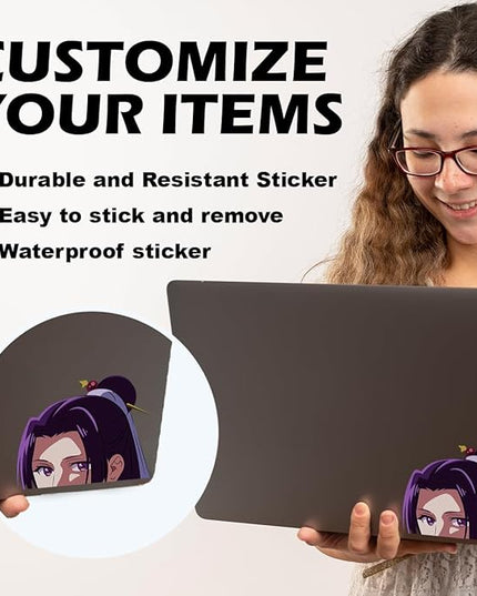 The Court Herbalist Diaries MaoMao Jinshi Anime Manga Decal Stickers for Cars Laptop Skateboard Wall Decor UV Resistant (Jinshi)