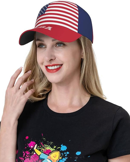 Cute Flag Hats Adjustable Baseball Snapback Hat Caps Trucker for Men Women