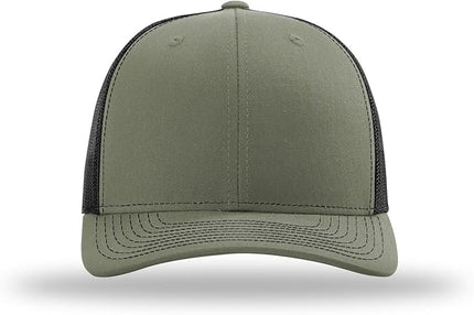 Richardson 112 Trucker Hat - Premium Adjustable Snapback Hat - Structured Six Panel Richardson Blank Caps