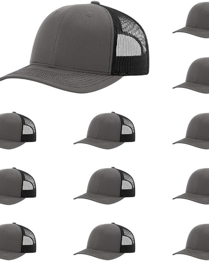 Richardson 112 Classic Six-Panel Adjustable Snapback Trucker Cap | Bulk Packs Available