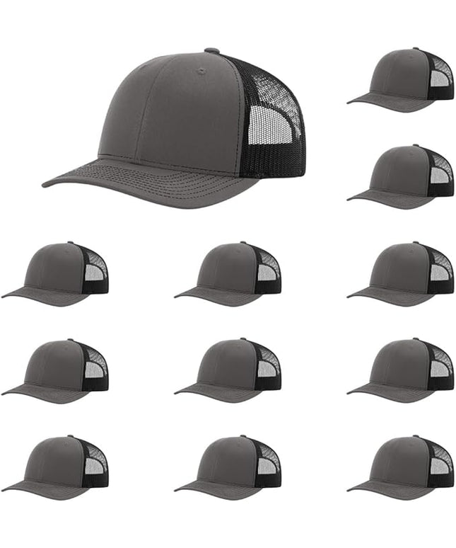 Richardson 112 Classic Six-Panel Adjustable Snapback Trucker Cap | Bulk Packs Available